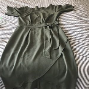 Olive green dress